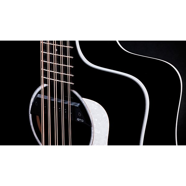 Taylor 250ce Plus 10-String Dreadnought Acoustic-Electric Bajo Quinto Black