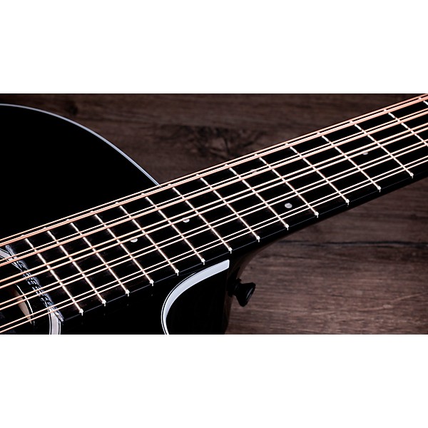 Taylor 250ce Plus 10-String Dreadnought Acoustic-Electric Bajo Quinto Black