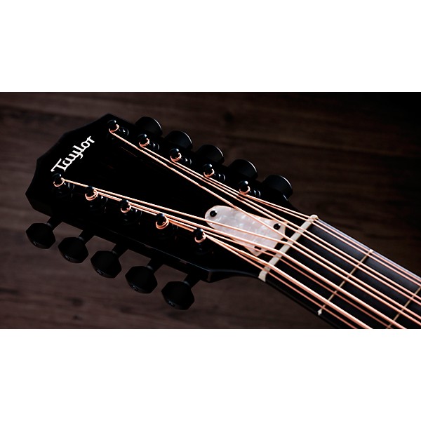 Taylor 250ce Plus 10-String Dreadnought Acoustic-Electric Bajo Quinto Black