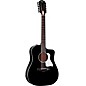 Taylor 250ce Plus Doce Doble 12-String Dreadnought Acoustic-Electric Guitar Black
