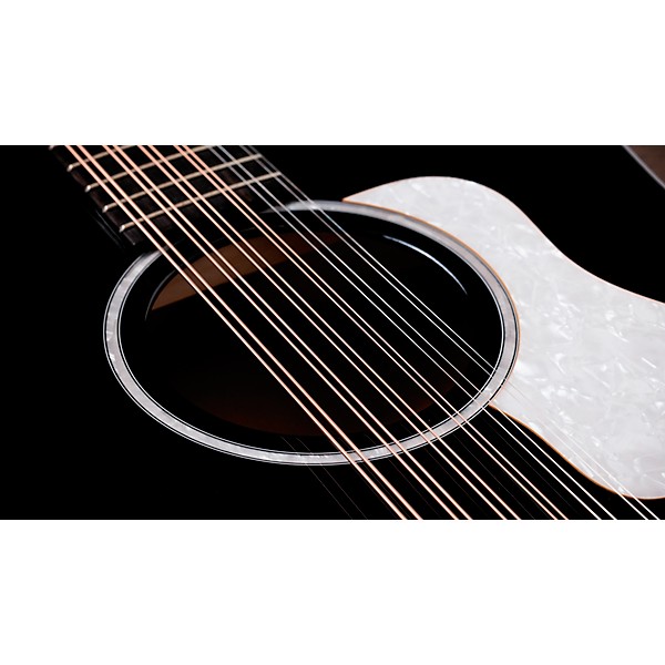 Taylor 250ce Plus Doce Doble 12-String Dreadnought Acoustic-Electric Guitar Black