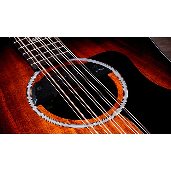 Taylor 260ce-K DLX 10-String Dreadnought Acoustic-Electric Bajo Quinto Shaded Edge Burst