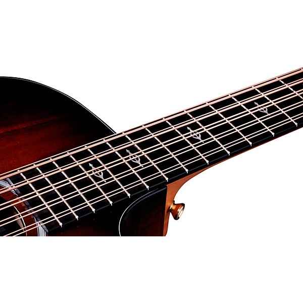 Taylor 260ce-K DLX 10-String Dreadnought Acoustic-Electric Bajo Quinto Shaded Edge Burst