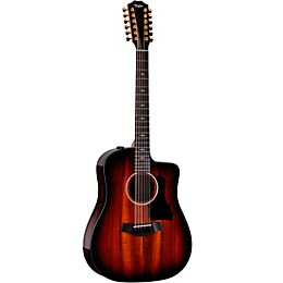 Taylor 260ce-K DLX Doce Doble 12-String Dreadnought Acoustic-Electric Guitar Shaded Edge Burst