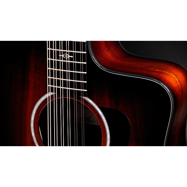Taylor 260ce-K DLX Doce Doble 12-String Dreadnought Acoustic-Electric Guitar Shaded Edge Burst