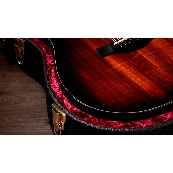 Taylor 260ce-K DLX Doce Doble 12-String Dreadnought Acoustic-Electric Guitar Shaded Edge Burst