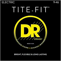 DR Strings Tite-Fit LH-9 Nickel Plated Electric Guitar Strings (9-46)