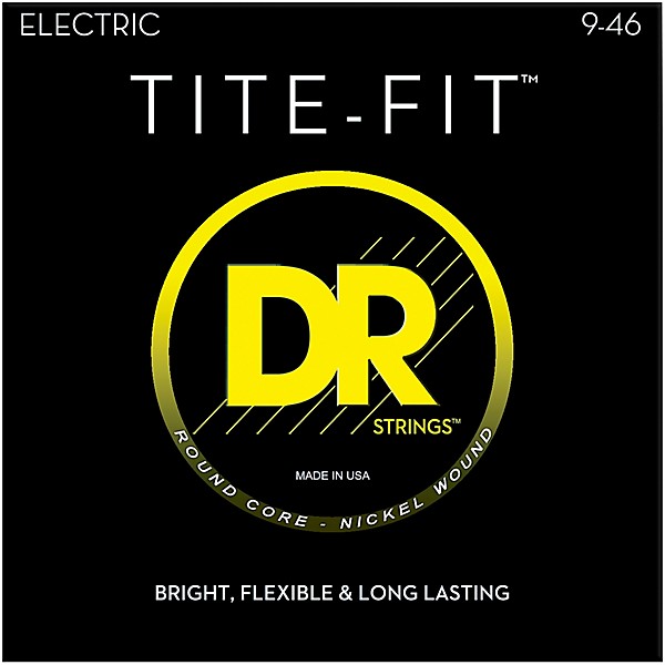 DR Strings Tite-Fit LH-9 Nickel Plated Electric Guitar Strings (9-46)