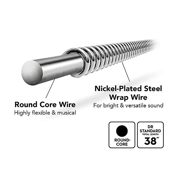 DR Strings Tite-Fit MT7-10 7-String Nickel Plated Electric Guitar Strings (10-56)