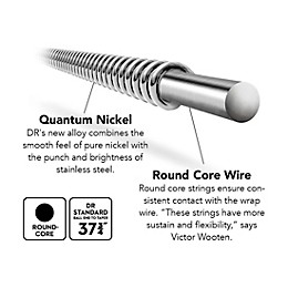 DR Strings Pure Blues PB5-40 5-String Electric Bass Strings (40-120)