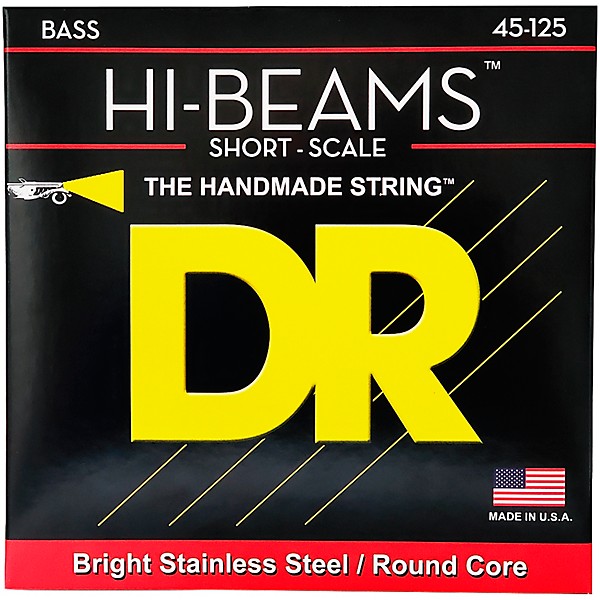 DR Strings Hi-Beam SMR5-45 5-String Short Scale Electric Bass Strings (45-125)