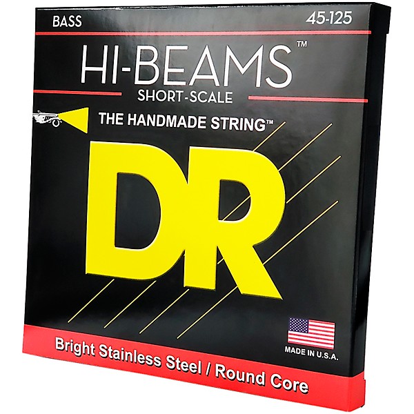 DR Strings Hi-Beam SMR5-45 5-String Short Scale Electric Bass Strings (45-125)