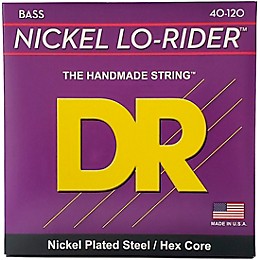 DR Strings Nickel Lo-Rider 5-String Electric Bass Strings (40-120)