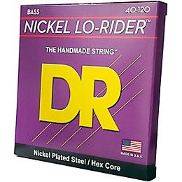 DR Strings Nickel Lo-Rider 5-String Electric Bass Strings (40-120)