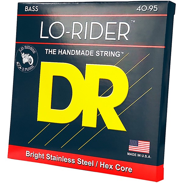 DR Strings Lo-Rider LLH-40 Electric Bass Strings (40-95)