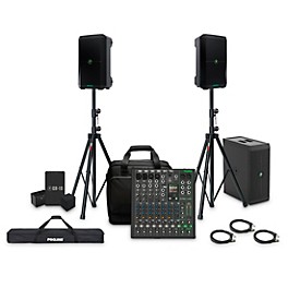 Mackie ThumpSub GO Battery-Powered Portable Subwoofer Bundle with 8" Thump Go Speakers, 10 Channel Mixer, Extra Batteries,...