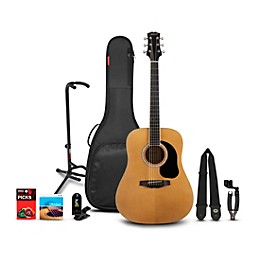 Mitchell Motion D150 Dreadnought Acoustic Guitar Deluxe Pack Natural
