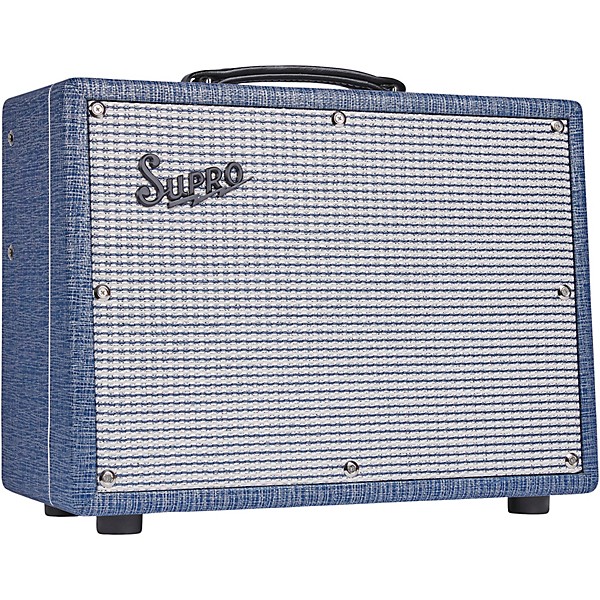 Supro Keeley Custom 10 25W 1x10" Tube Combo Guitar Amplifier - Blue Rhino Hyde