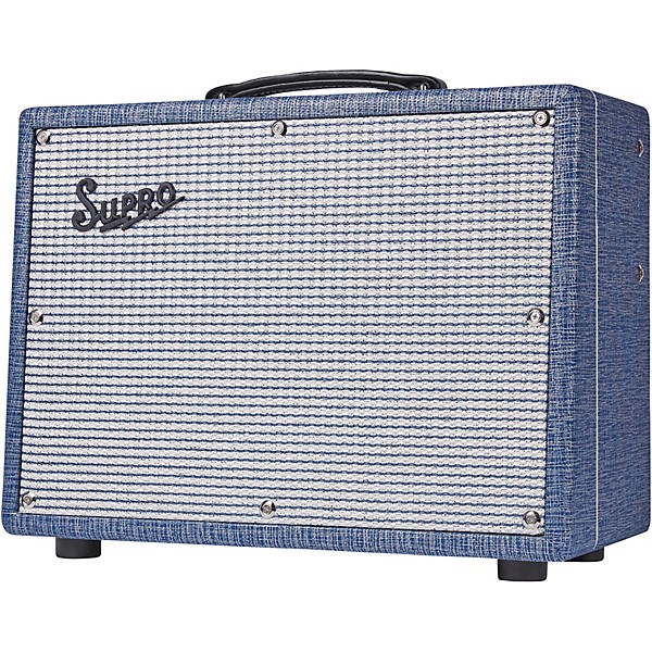 Supro Keeley Custom 10 25W 1x10" Tube Combo Guitar Amplifier - Blue Rhino Hyde