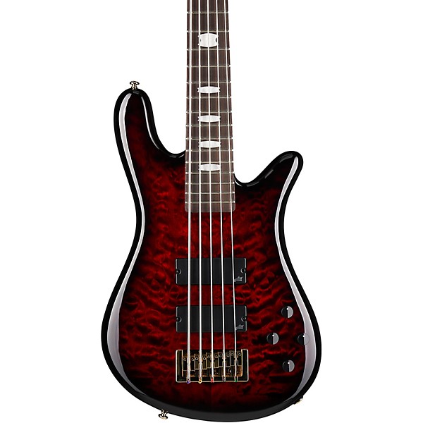Spector Icon NS-5 Bolt-On 5-String Electric Bass Black Cherry Gloss