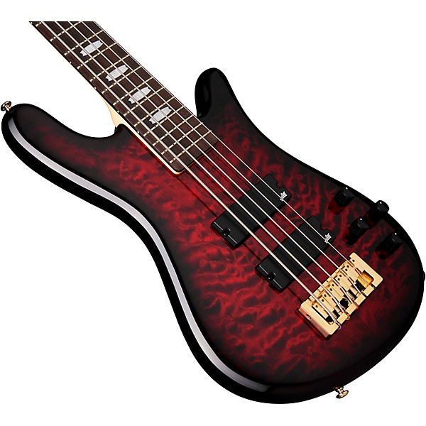 Spector Icon NS-5 Bolt-On 5-String Electric Bass Black Cherry Gloss