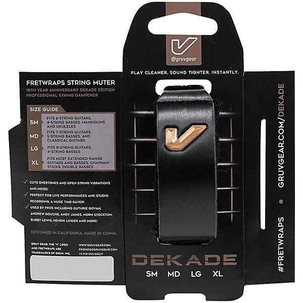 Gruv Gear FretWraps String Muters Dekade Edition 1 Pack Medium