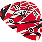 EVH Pick-Shaped Wall Clock - Red, Black and White Stripes