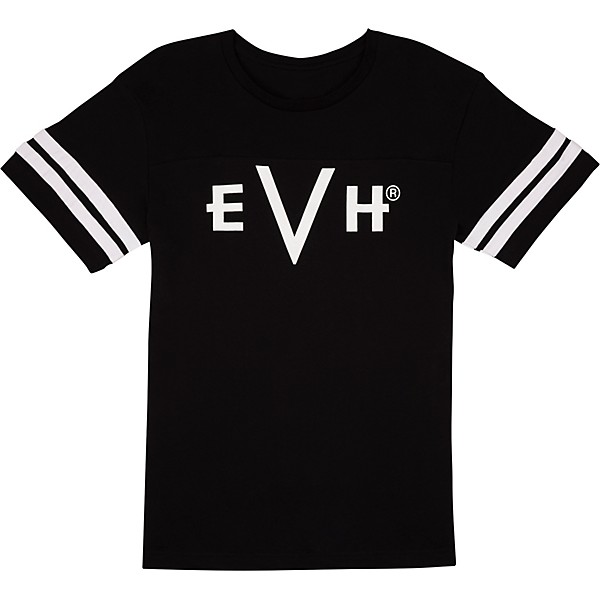 EVH Varsity T-Shirt - Black, - Large Black