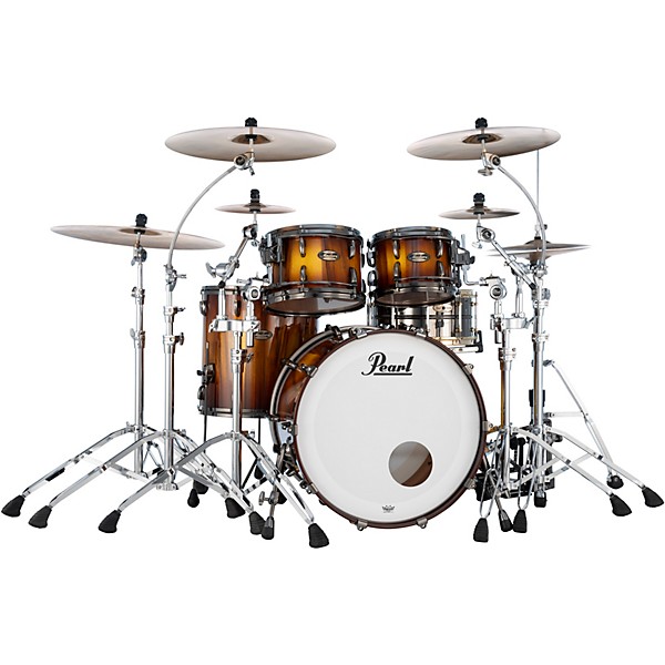 Pearl Masters Maple Gum 4 Piece Shell Pack Saman Burst