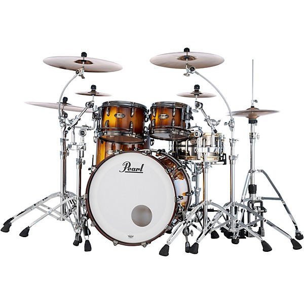 Pearl Masters Maple Gum 4 Piece Shell Pack Saman Burst