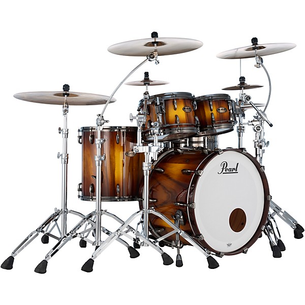 Pearl Masters Maple Gum 4 Piece Shell Pack Saman Burst
