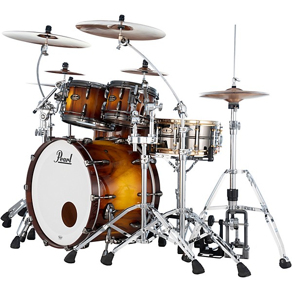 Pearl Masters Maple Gum 4 Piece Shell Pack Saman Burst