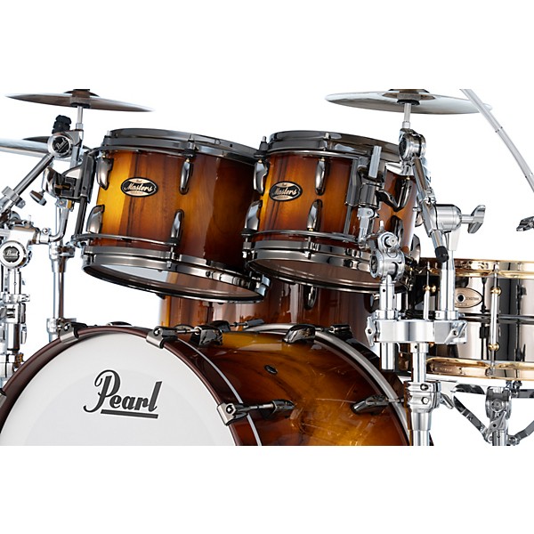 Pearl Masters Maple Gum 4 Piece Shell Pack Saman Burst