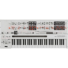 UDO Audio Super Gemini Polyphonic Hybrid Keyboard Synthesizer - White