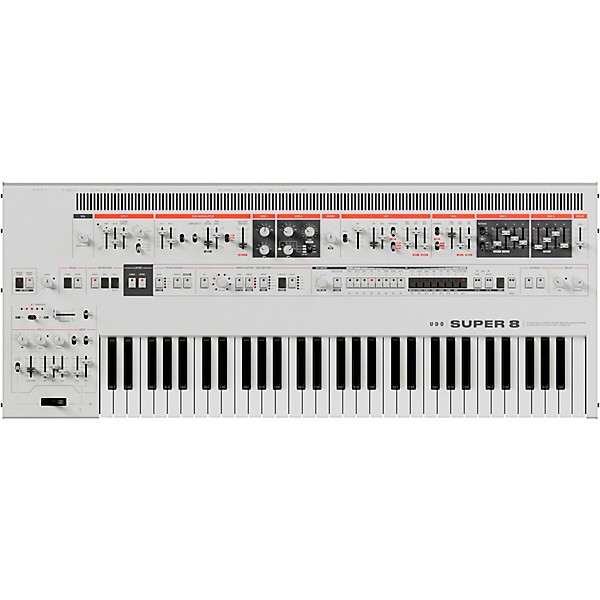 UDO Audio Super 8 Polyphonic Hybrid Keyboard Synthesizer - White