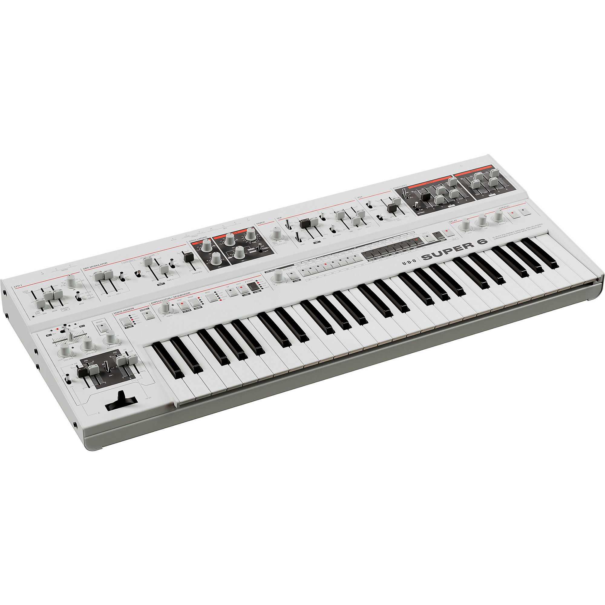 UDO Audio Super 6 Polyphonic Analog Synthesizer - White | Guitar