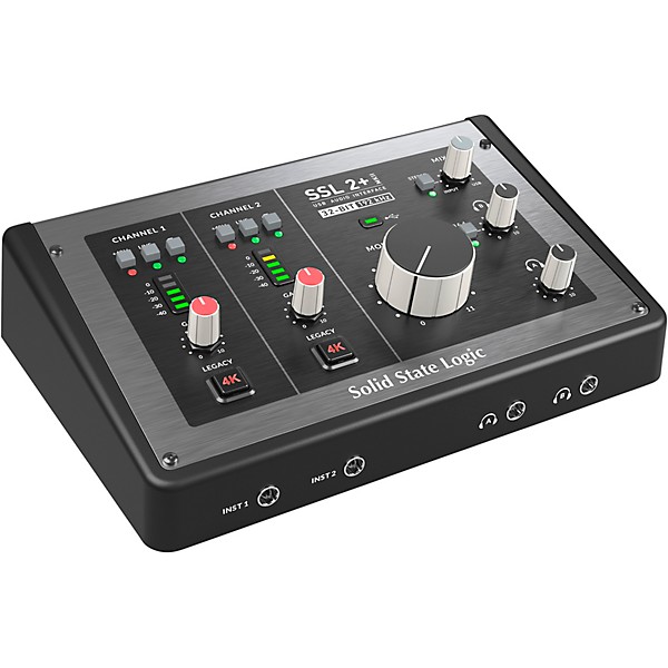 Solid State Logic SSL 2+ MKII USB Audio Interface With Slate Digital VMS ML-1A Large-Diaphragm Condenser Microphone