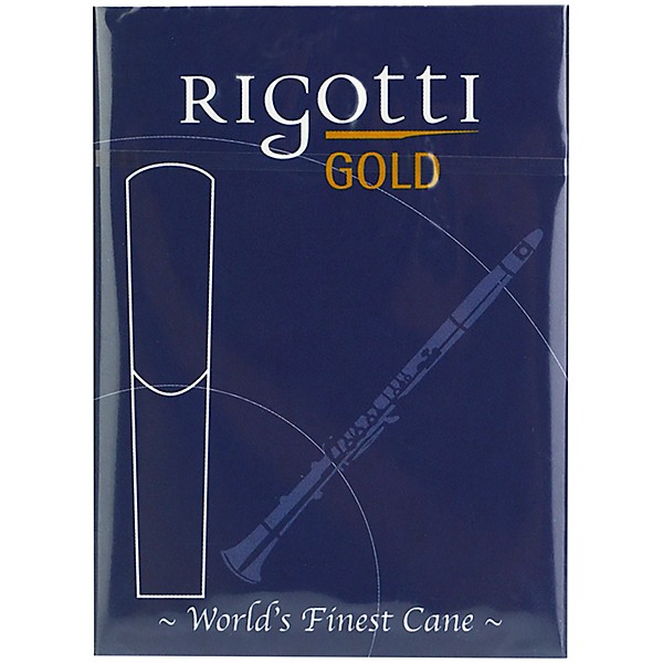 Rigotti Bb Clarinet Reed, Gold Classic Cut 3.5 Light 10 Pack
