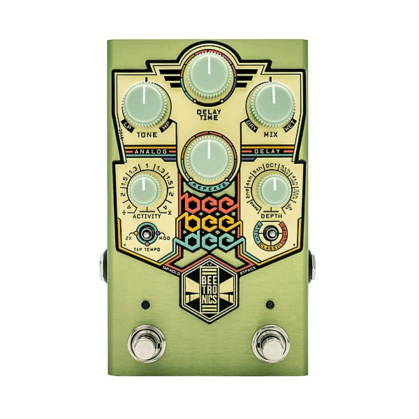 Beetronics FX BeeBeeDee Analog Delay Effects Pedal Green