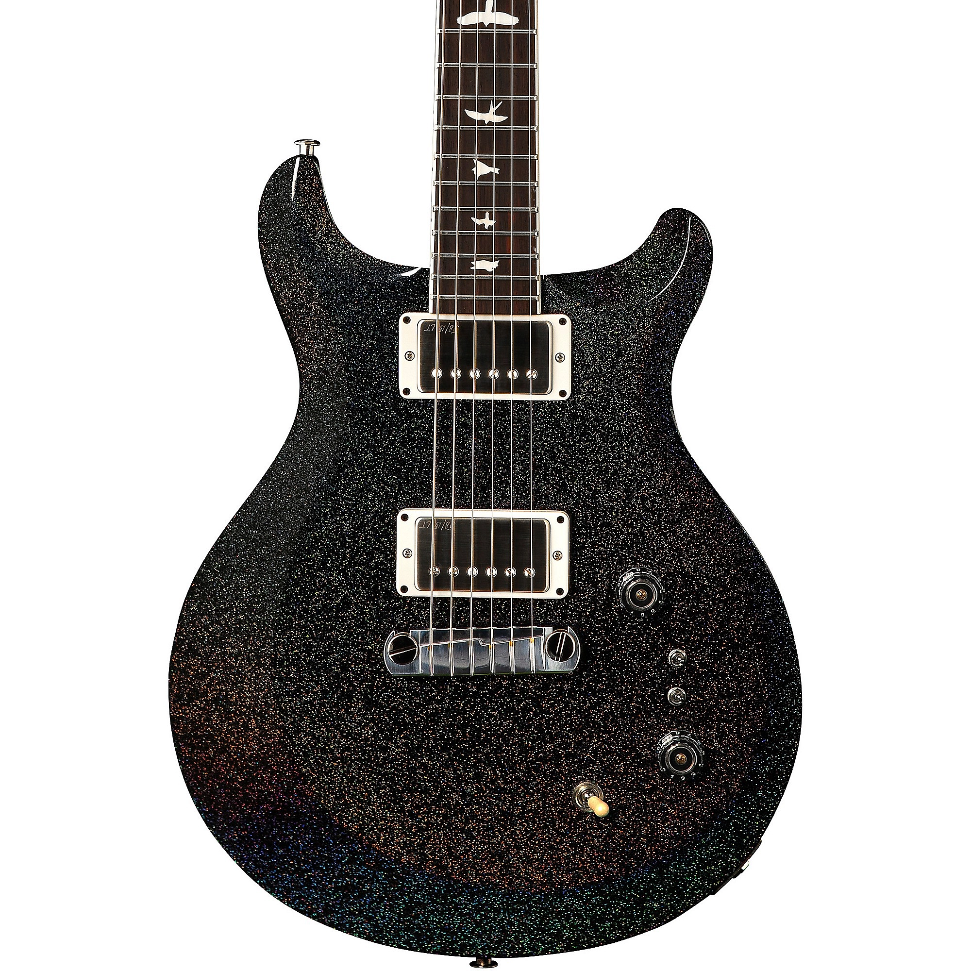 PRS S2 Mira 594 Electric Guitar Black Rainbow Holoflake | Guitar