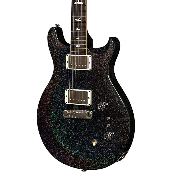 PRS S2 Mira 594 Electric Guitar Black Rainbow Holoflake