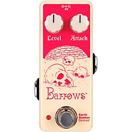 EarthQuaker Devices Barrows Fuzz Attacker Effects Pedal Cream and Pink