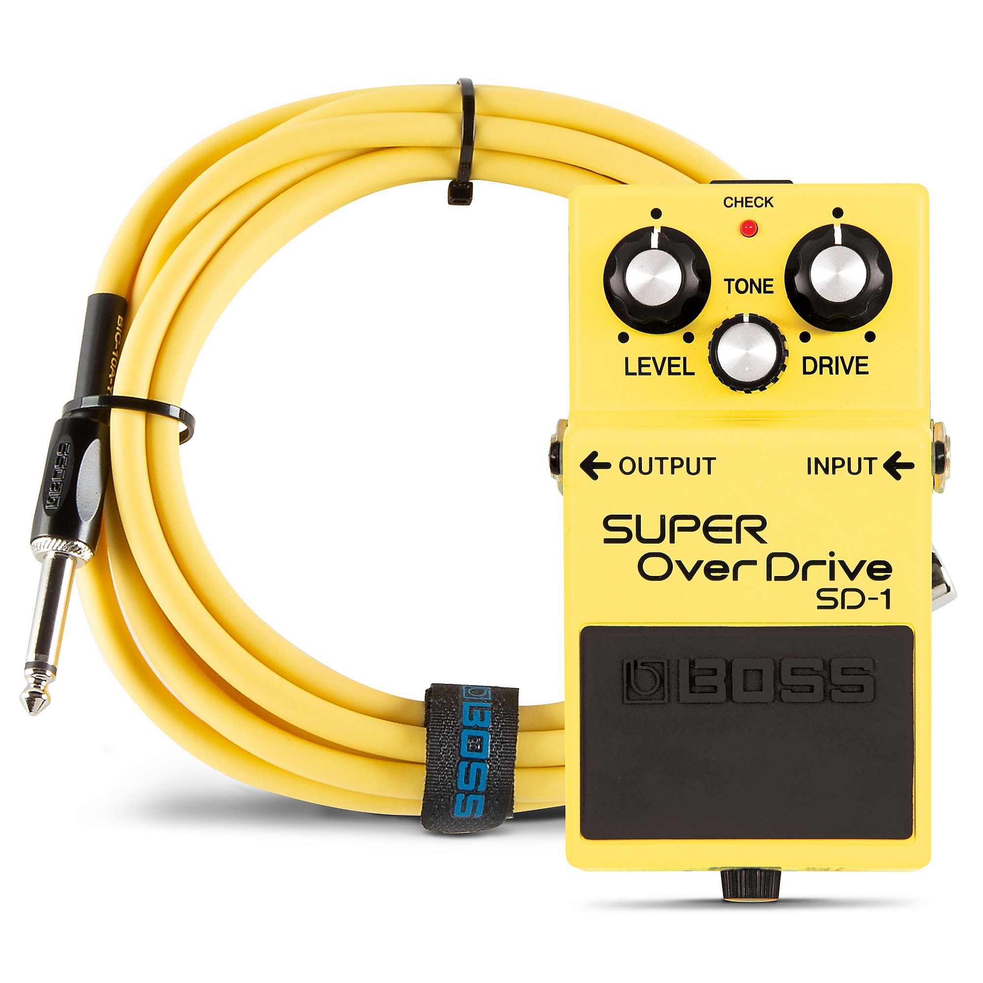 BOSS SD-1 Super Overdrive Pedal Color Kit With Cable - Yellow