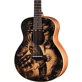 Taylor Guitars 4 Vets GS Mini Americana Special-Edition Acoustic Guitar Custom Graphic