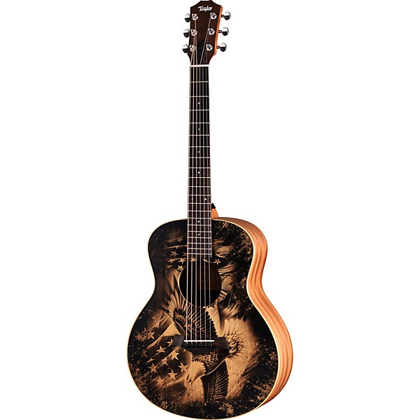 Taylor Guitars 4 Vets GS Mini Americana Special-Edition Acoustic Guitar Custom Graphic