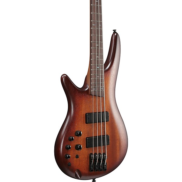 Ibanez SR500AL Left-Handed Electric Bass Guitar - Mahogany Brown Burst Low Gloss