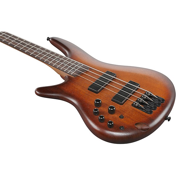 Ibanez SR500AL Left-Handed Electric Bass Guitar - Mahogany Brown Burst Low Gloss