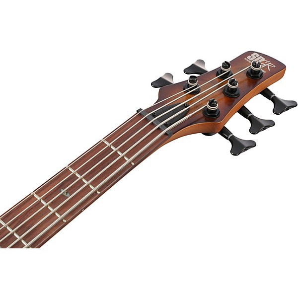 Ibanez SR505AL 5-String Left-Handed Electric Bass Guitar - Mahogany Brown Burst Low Gloss
