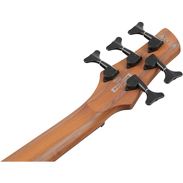 Ibanez SR505AL 5-String Left-Handed Electric Bass Guitar - Mahogany Brown Burst Low Gloss