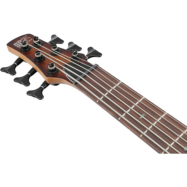 Ibanez SR506A 6-String Electric Bass Guitar - Mahogany Brown Burst Low Gloss
